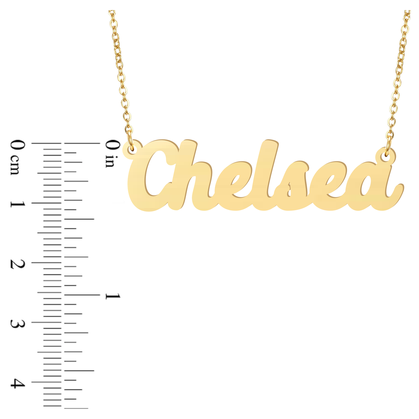 Prime & Pure 9K Yellow Gold Name Necklace Chelsea