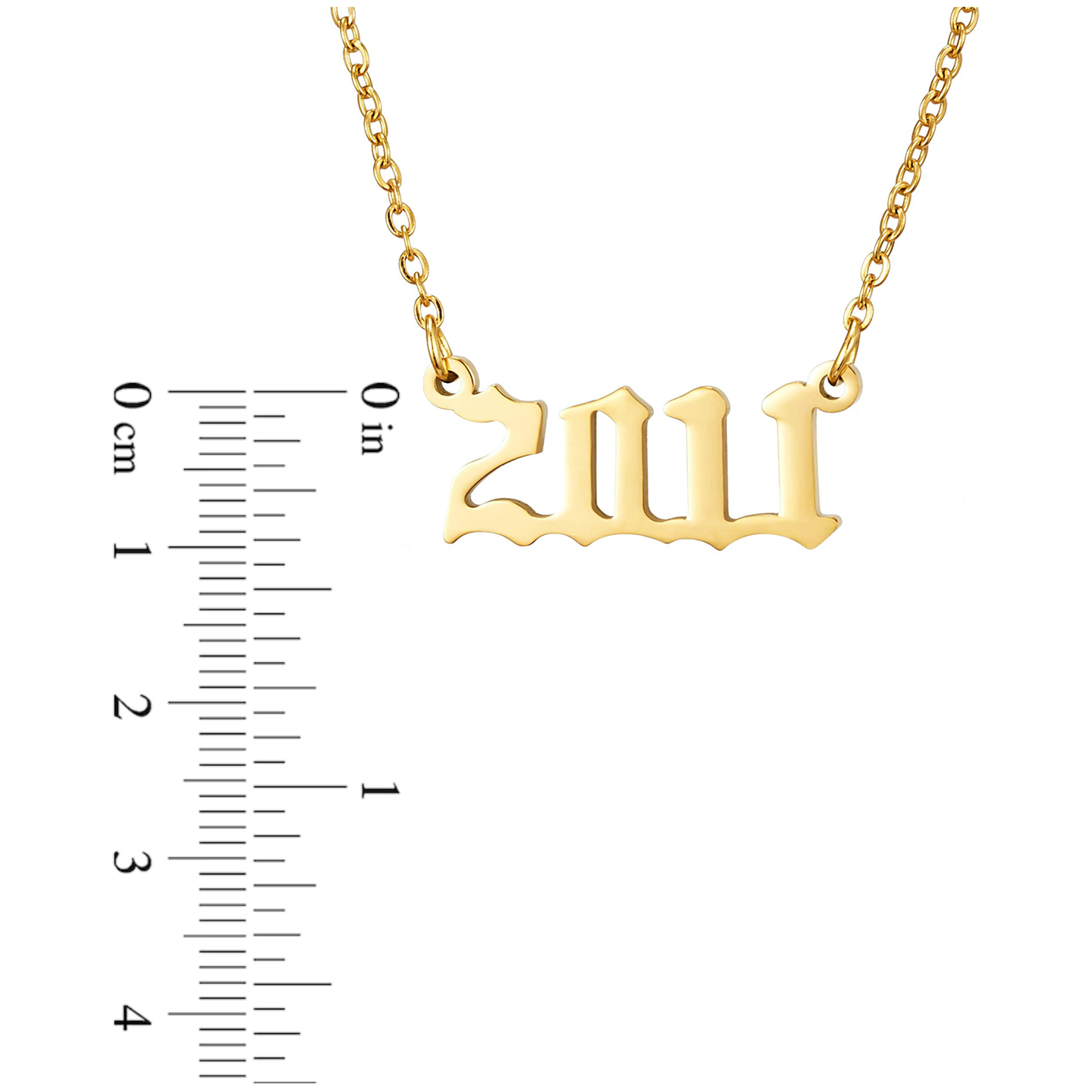 Prime & Pure 9K Yellow Gold Birthyear Necklace 2011