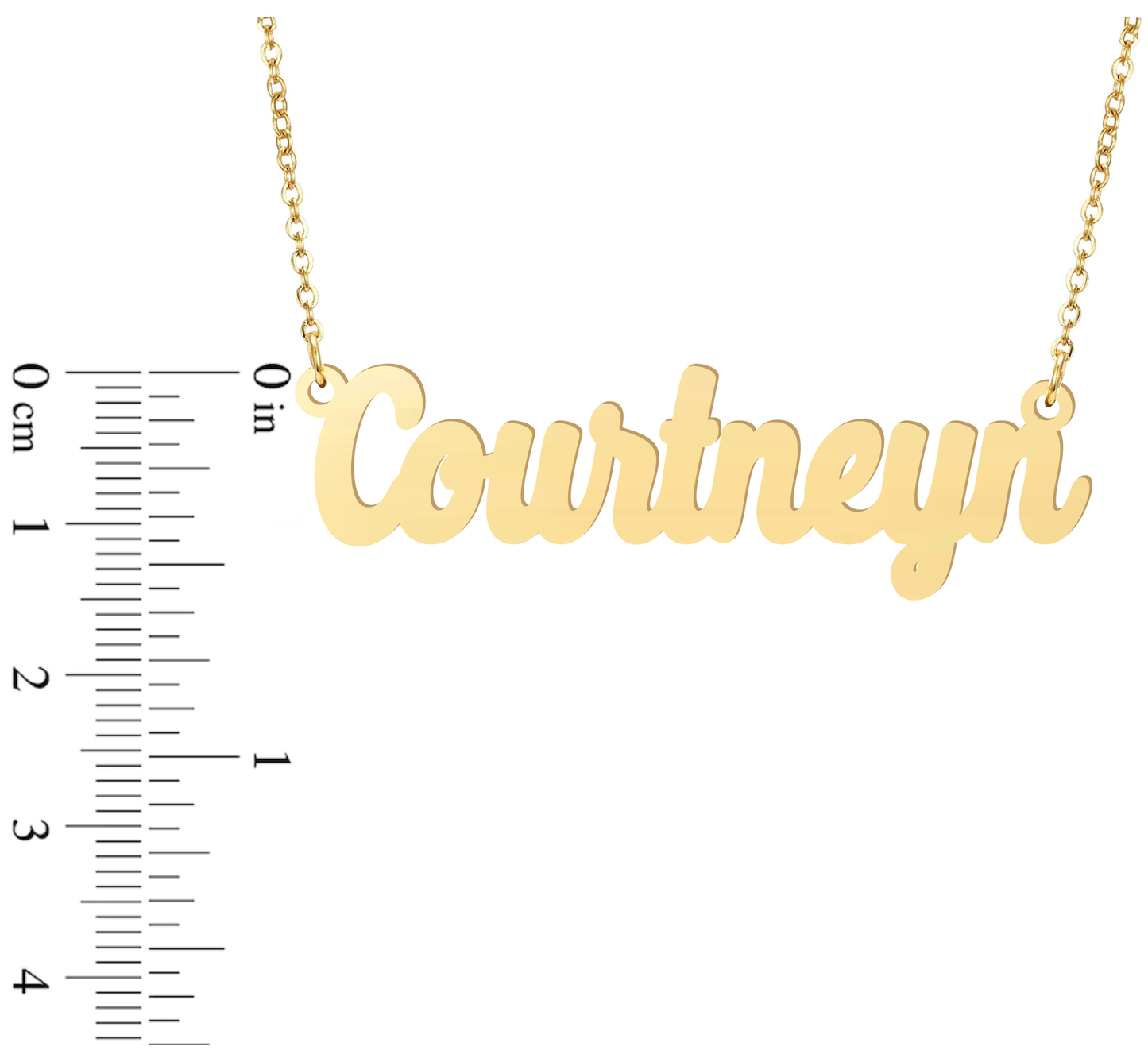 Prime & Pure 9K Yellow Gold Name Necklace Courtneyn