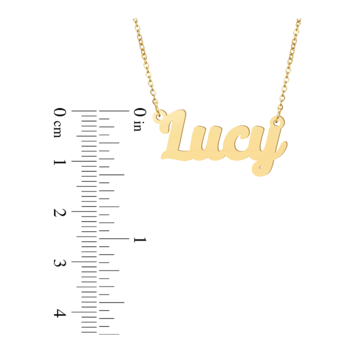 Prime & Pure 9K Yellow Gold Name Necklace Lucy