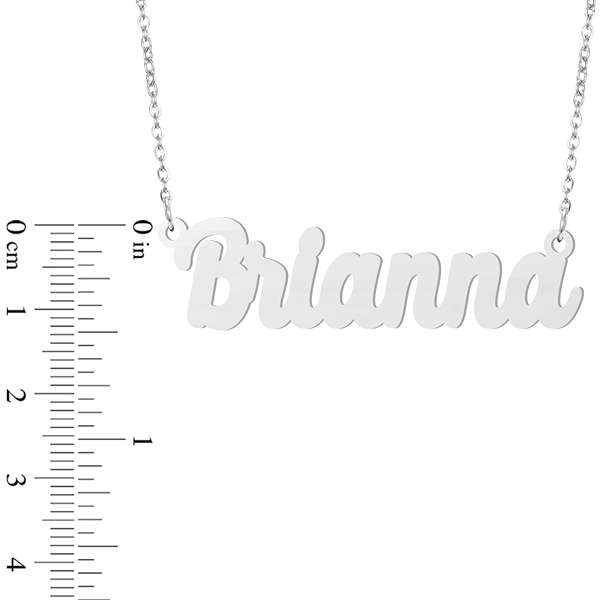 Prime & Pure Sterling Silver Name Necklace Brianna