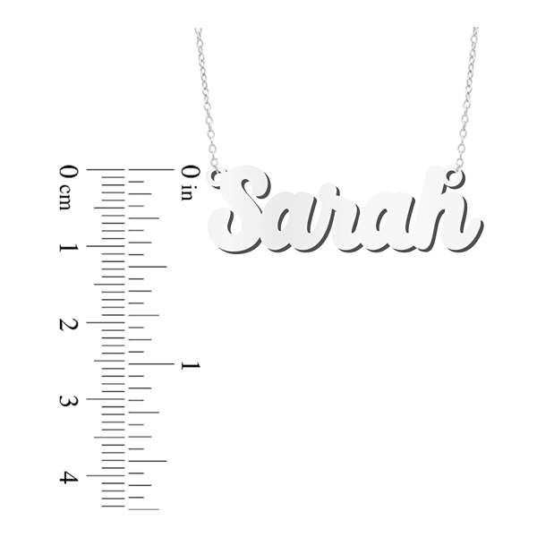 Prime & Pure Sterling Silver Name Necklace Sarah