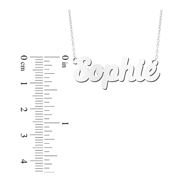 Prime & Pure Sterling Silver Name Necklace Sophie