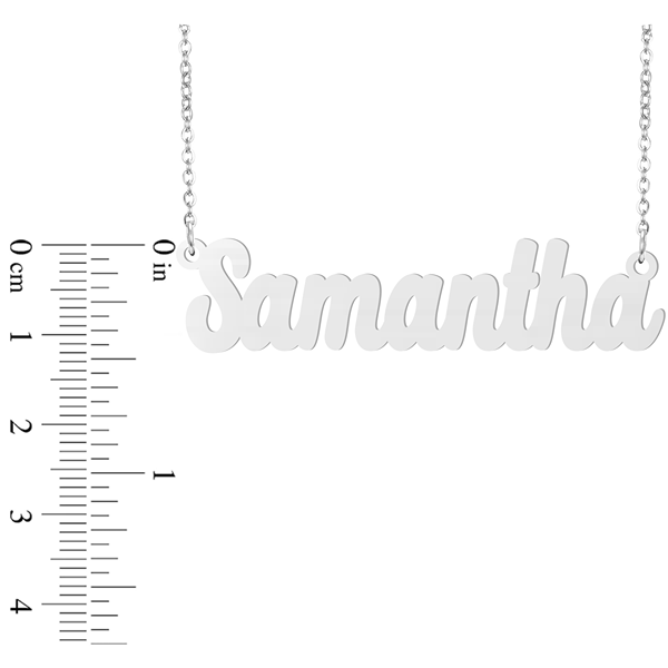 Prime & Pure Sterling Silver Name Necklace Samantha