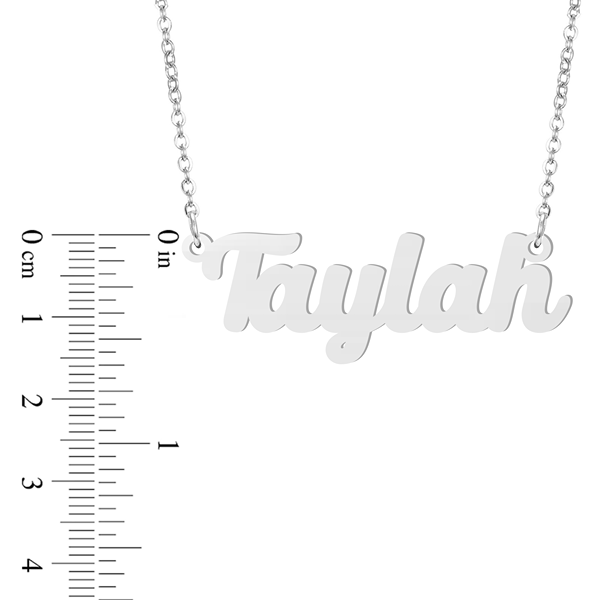 Prime & Pure Sterling Silver Name Necklace Taylah