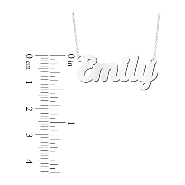 Prime & Pure Sterling Silver Name Necklace Emily