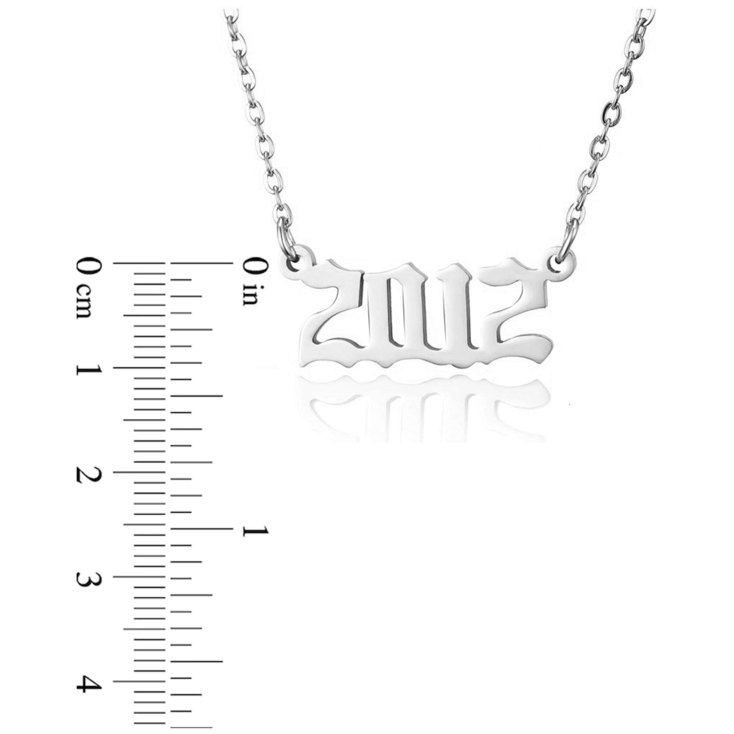 Prime & Pure Sterling Silver Birthyear Necklace 2012