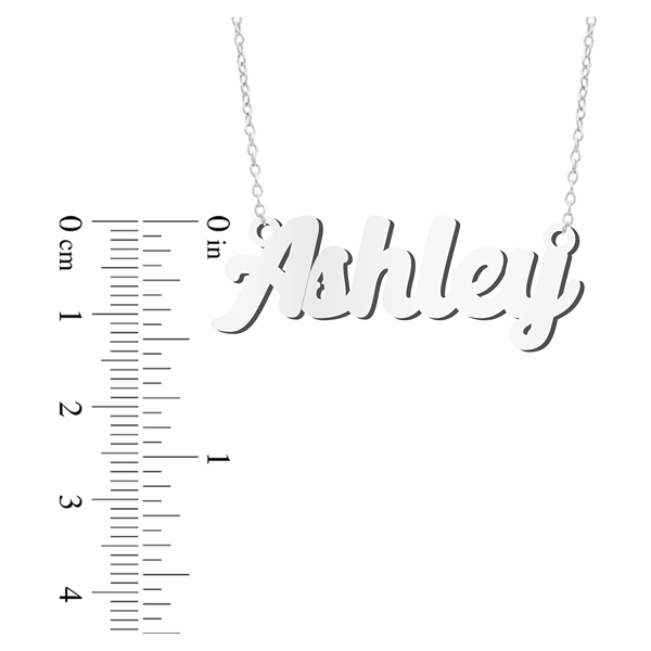 Prime & Pure Sterling Silver Name Necklace Ashley