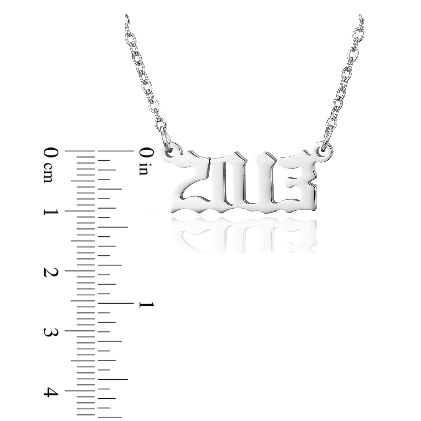 Prime & Pure 9K White Gold Birthyear Necklace 2013