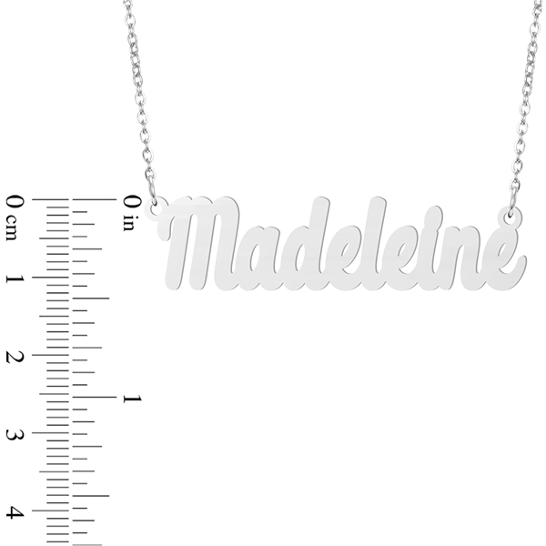 Prime & Pure Sterling Silver Name Necklace Madeleine