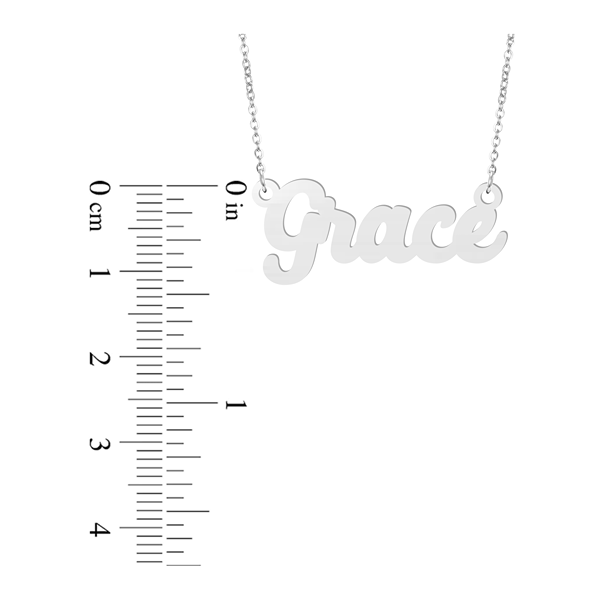 Prime & Pure Sterling Silver Name Necklace Grace