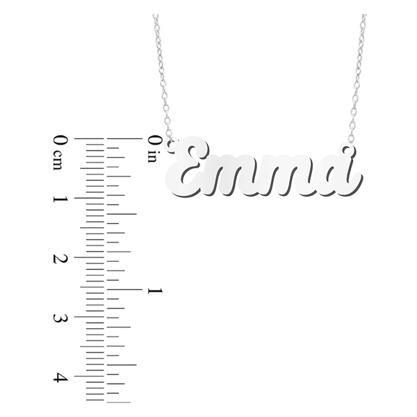 Prime & Pure Sterling Silver Name Necklace Emma