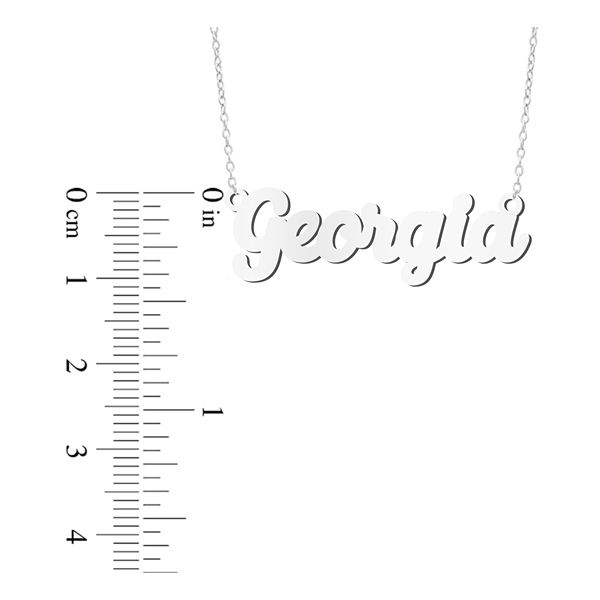 Prime & Pure Sterling Silver Name Necklace Georgia