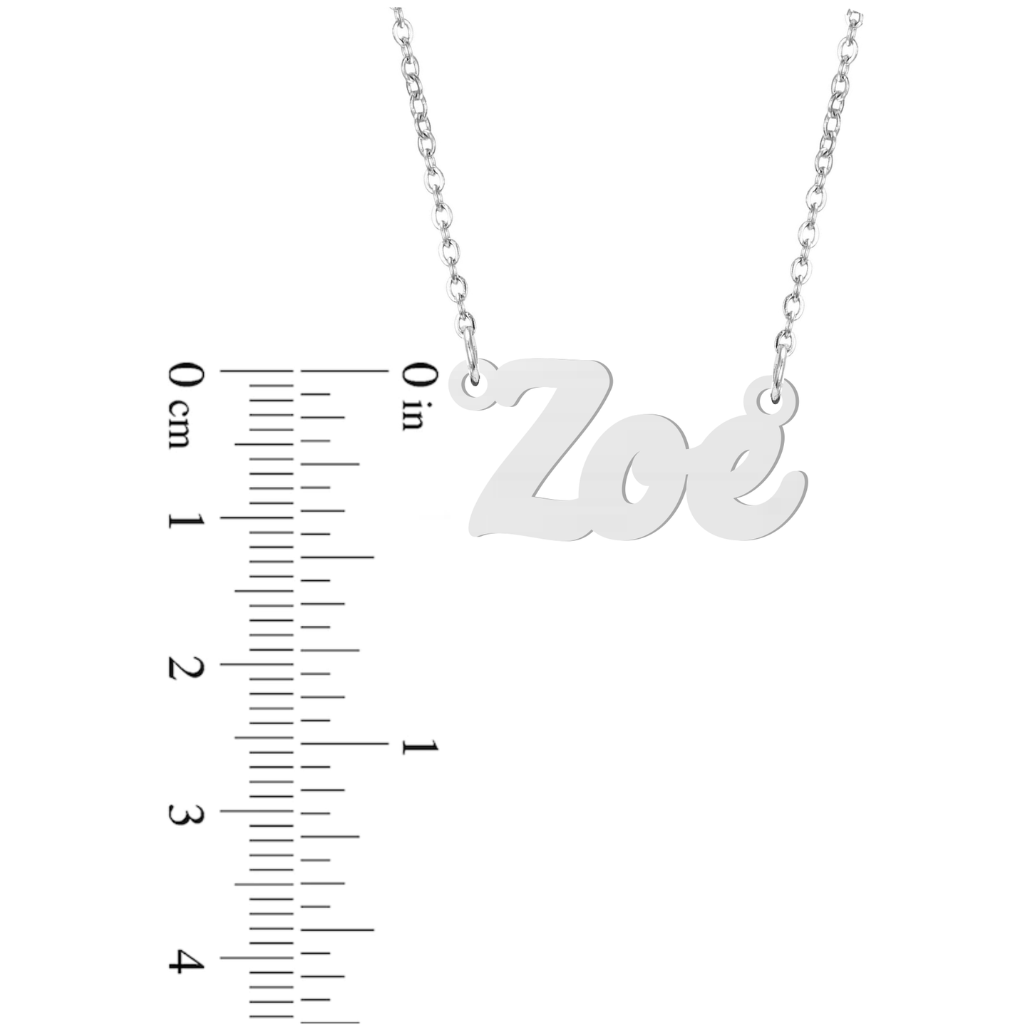 Prime & Pure Sterling Silver Name Necklace Zoe