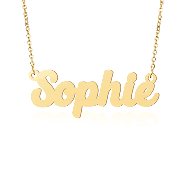 Prime & Pure 9K Yellow Gold Name Necklace Sophie