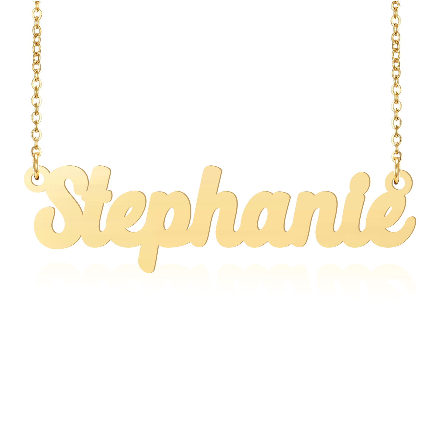 Prime & Pure 9K Yellow Gold Name Necklace Stephanie