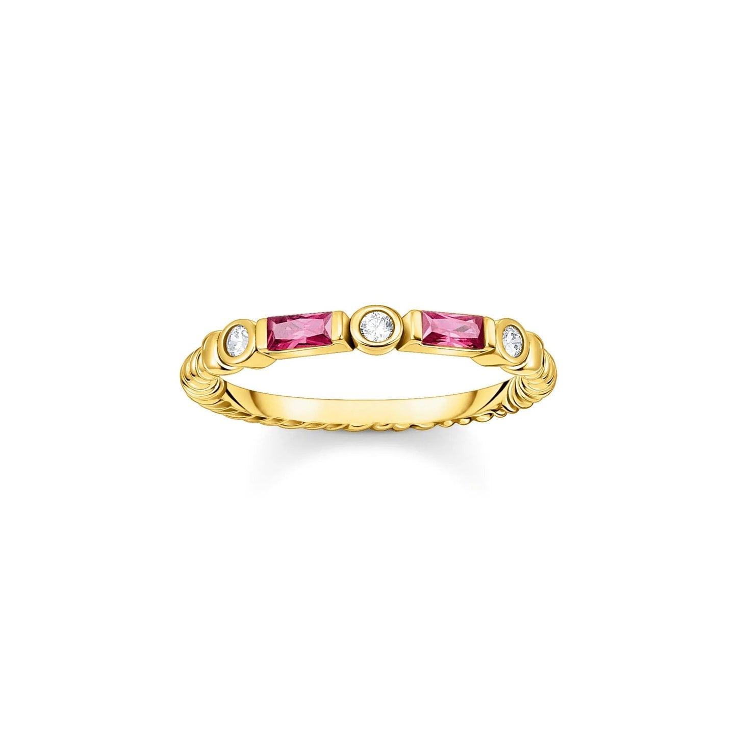 THOMAS SABO Red And Gold Band Ring