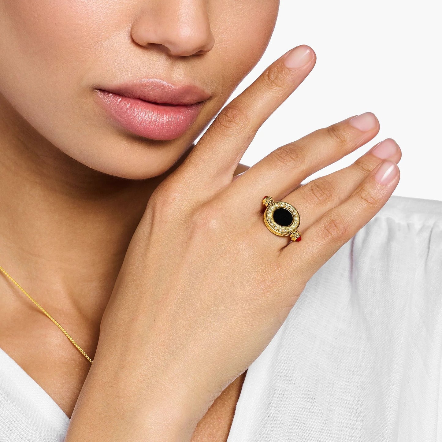 THOMAS SABO Rotating Coin Gold Ring