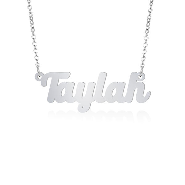 Prime & Pure 9K White Gold Name Necklace Taylah