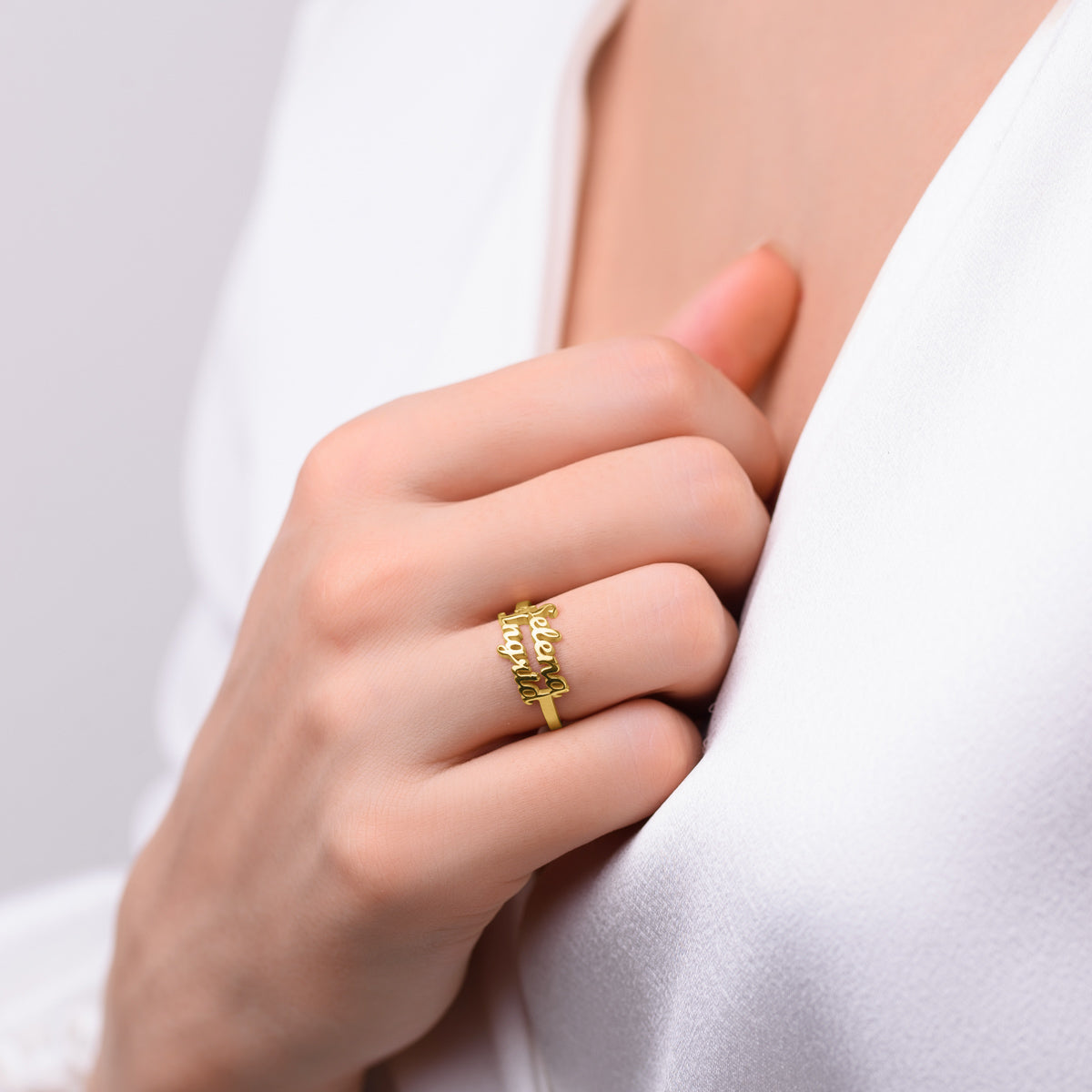 Double Names Ring