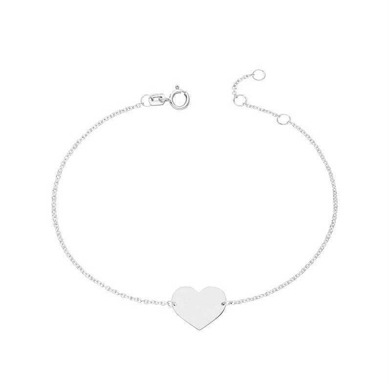 Engraved Heart Bracelet