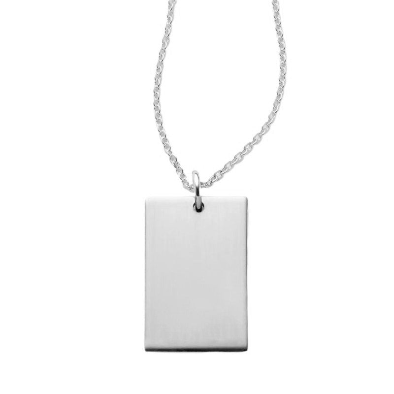 Personalised Rectangle Necklace