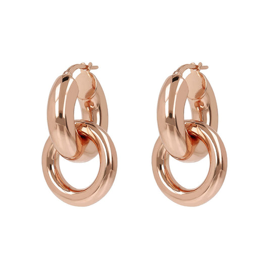 Bronzallure Purezza Circle Drop Huggies