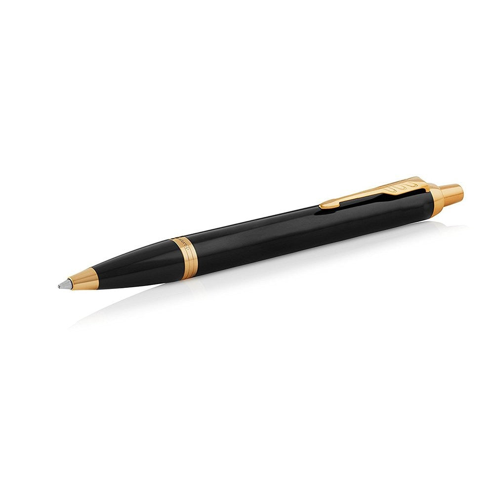 Parker IM Black Gold Finish Trim Ballpoint Pen