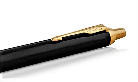 Parker IM Black Gold Finish Trim Ballpoint Pen