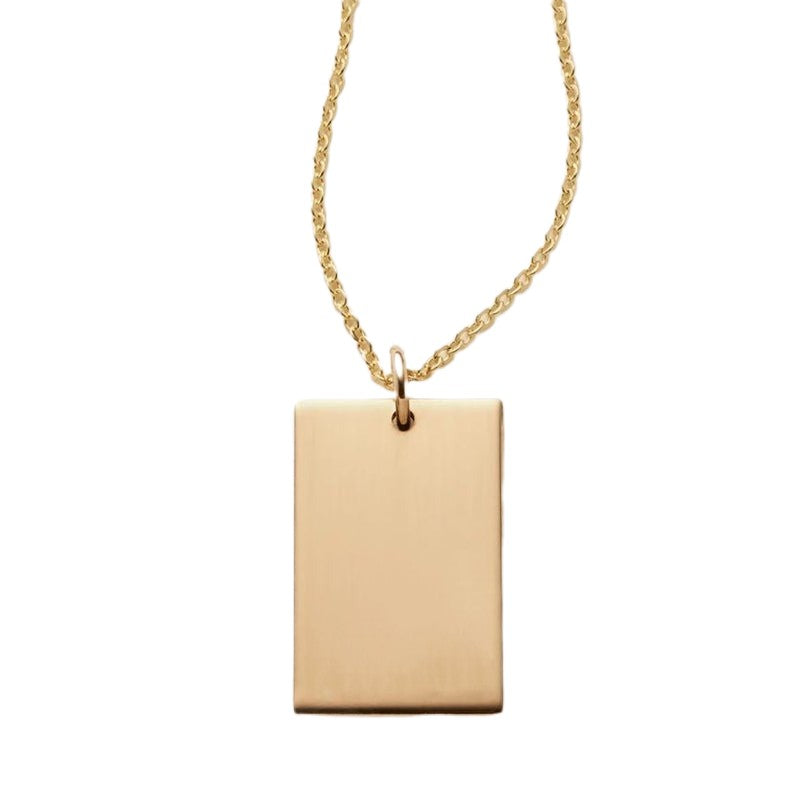 Personalised Rectangle Necklace