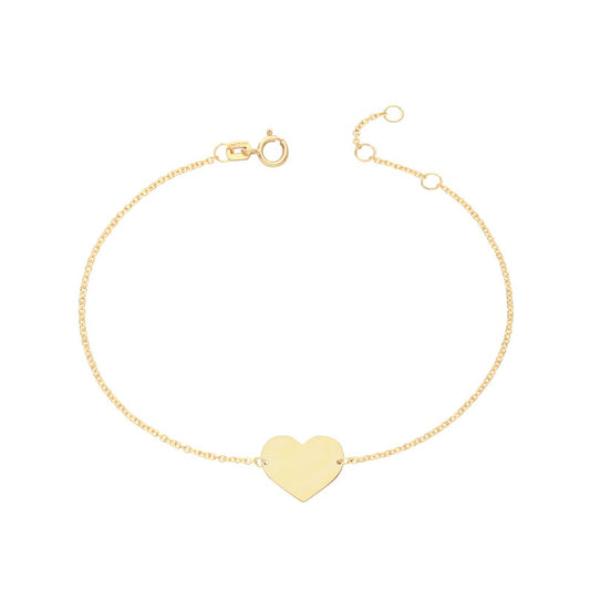 Engraved Heart Bracelet