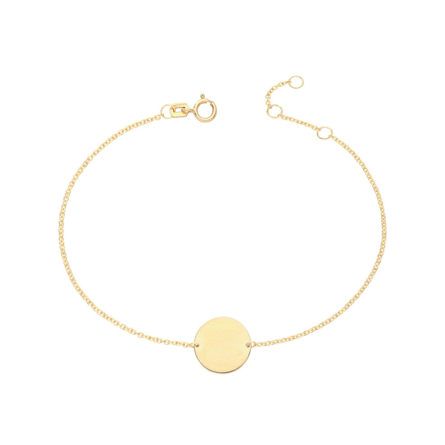 Engraved Disc ID Bracelet