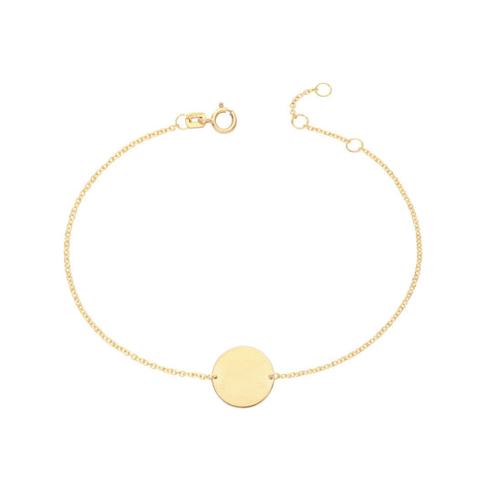 Engraved Disc ID Bracelet