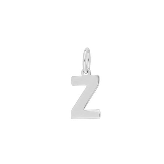 Prime & Pure Sterling Silver Initial Pendant Letter Z