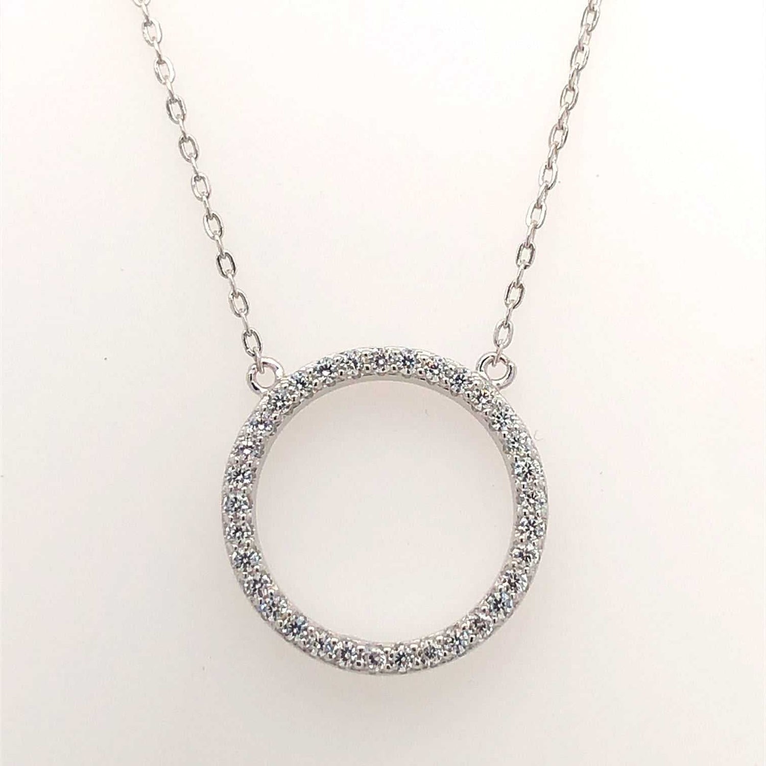 Zirconia silver Circle Line