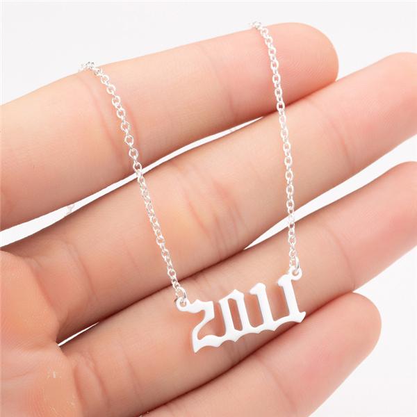 Prime & Pure 9K White Gold Birthyear Necklace 2011