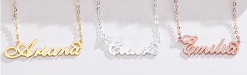 18k Gold Name Necklace