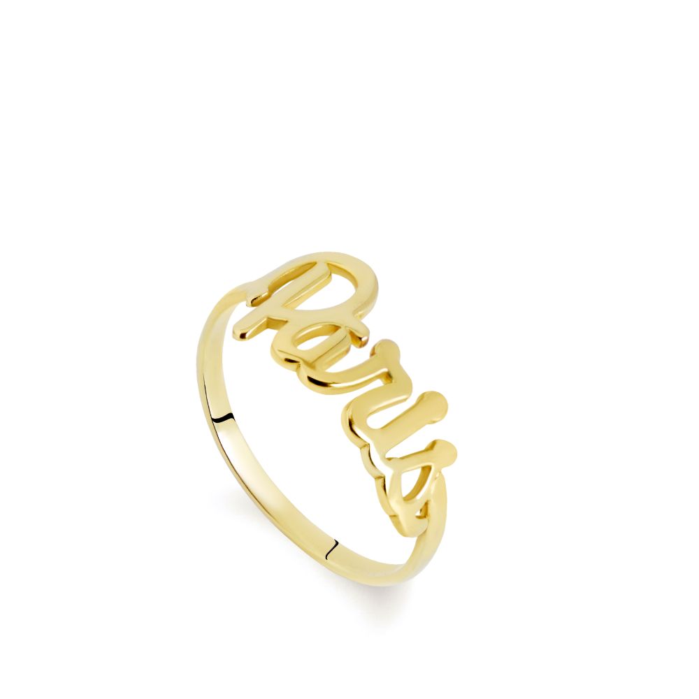 Calligraphy Name Custom Ring