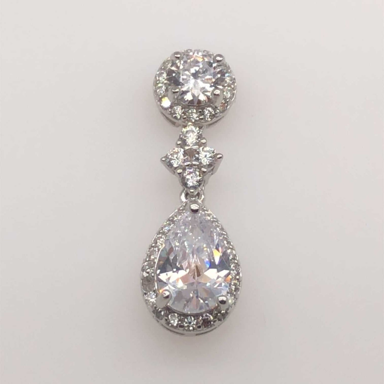 Classy Zirconia Silver Earrings
