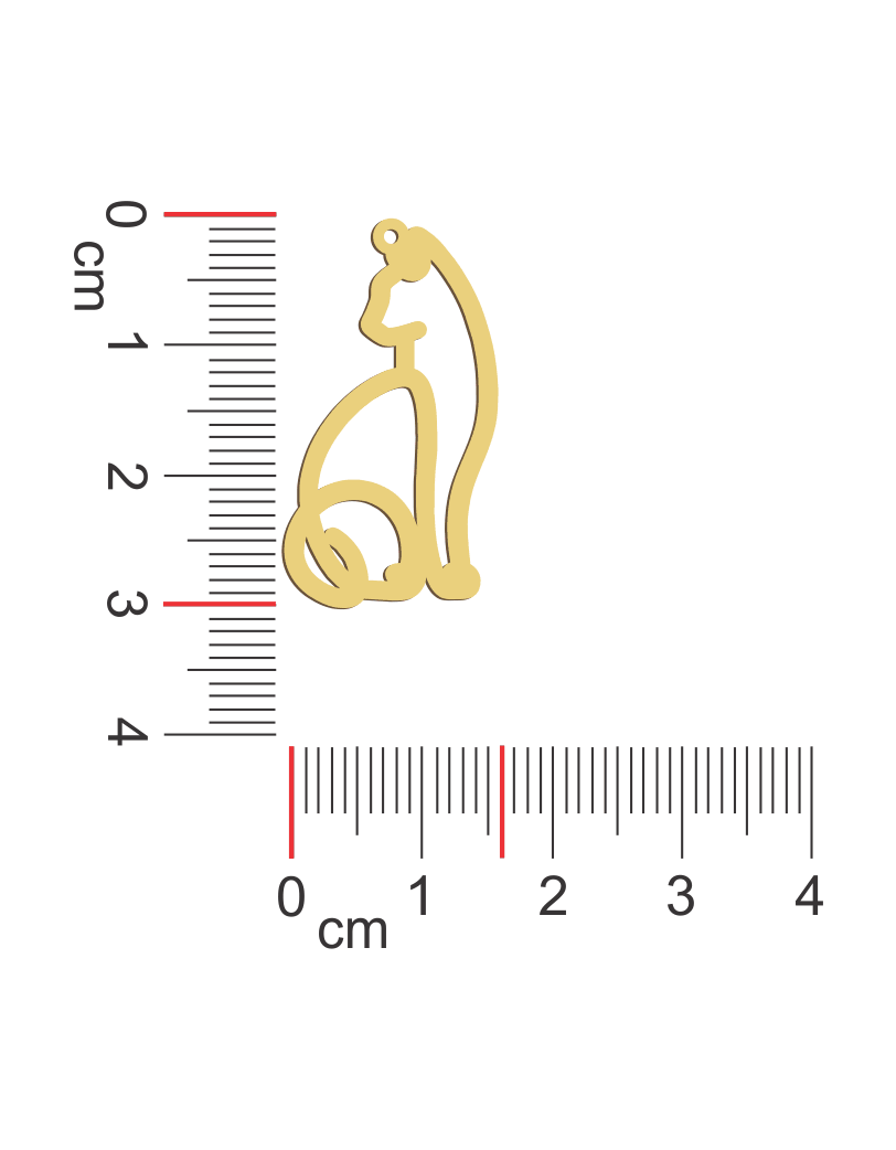 Cat Line Necklace
