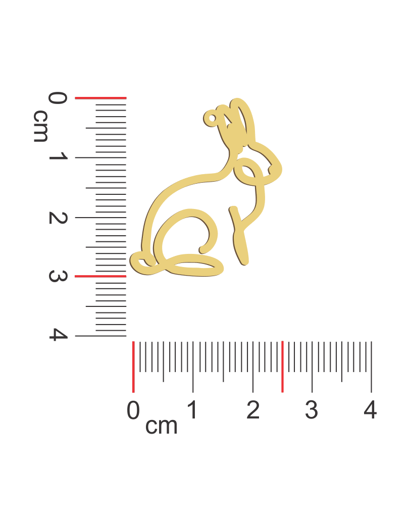 Rabbit Line Necklace