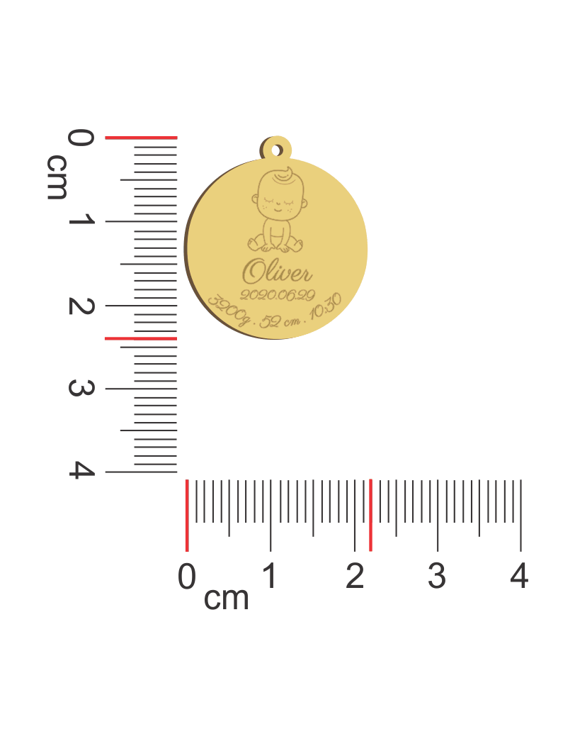 Baby Boy ID Necklace