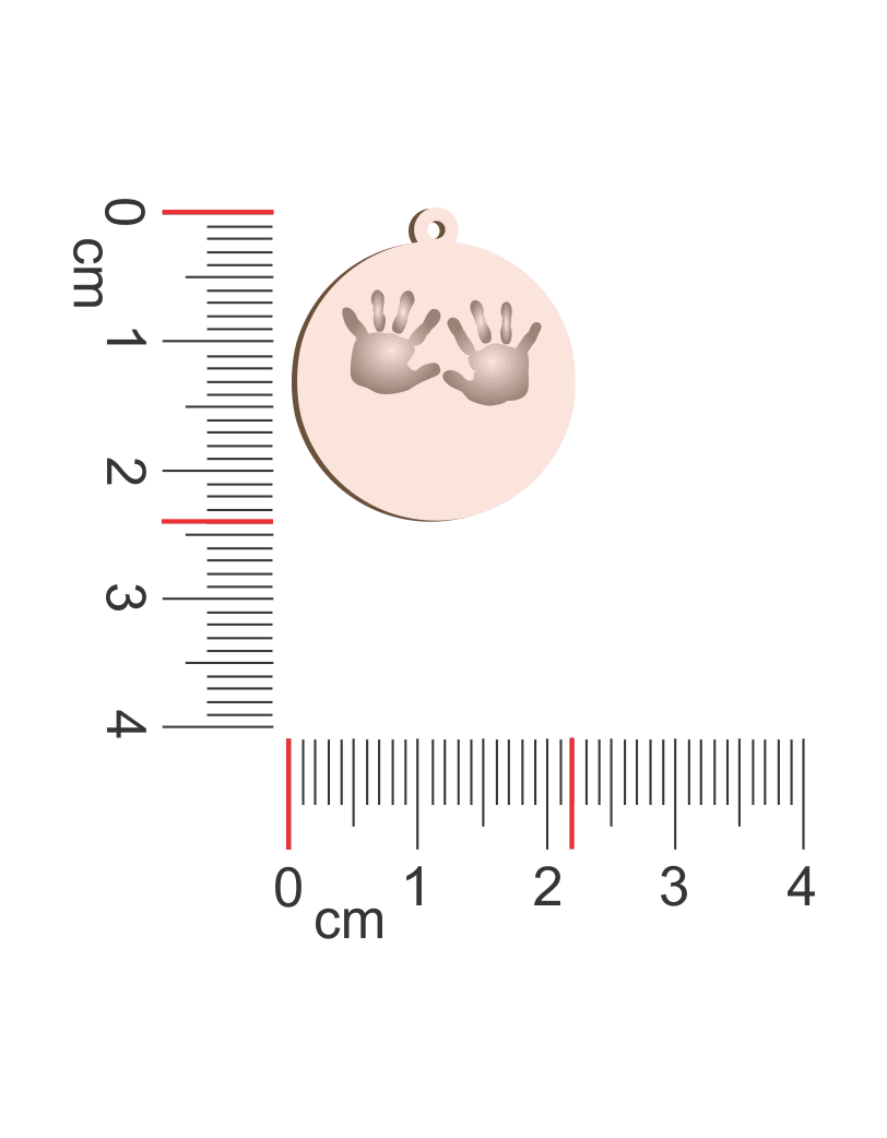 Baby Hands Print Necklace