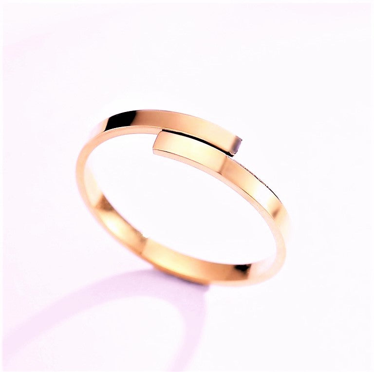Engraved Double Name Ring