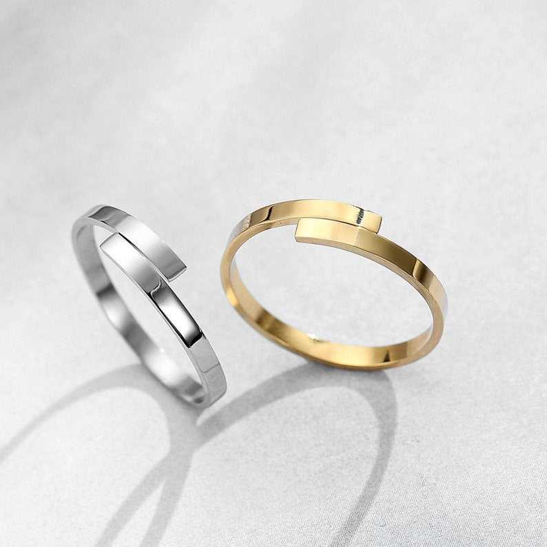 Engraved Double Name Ring