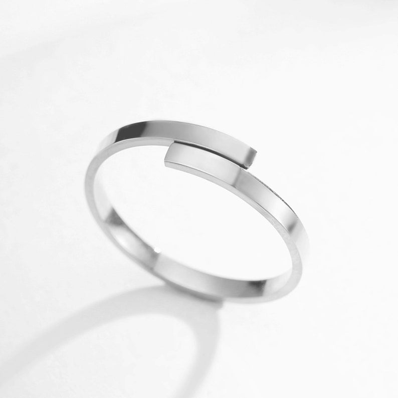 Engraved Double Name Ring