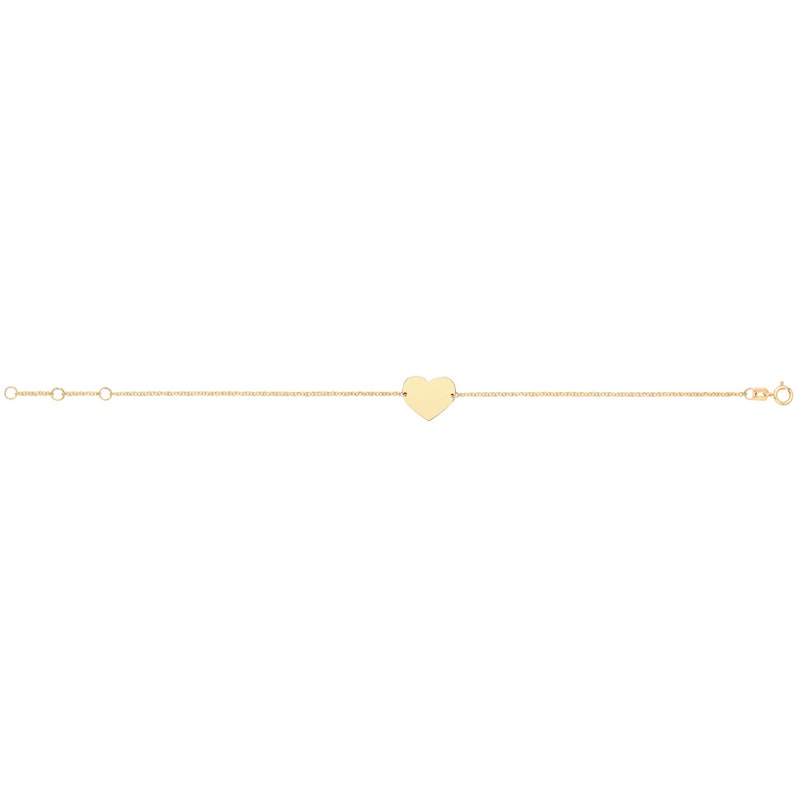 Engraved Heart Bracelet