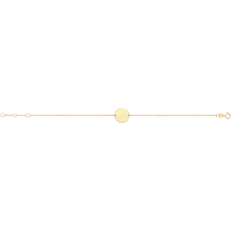 Engraved Disc ID Bracelet