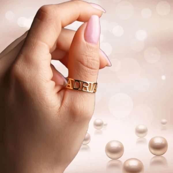 Customized Name Band Ring
