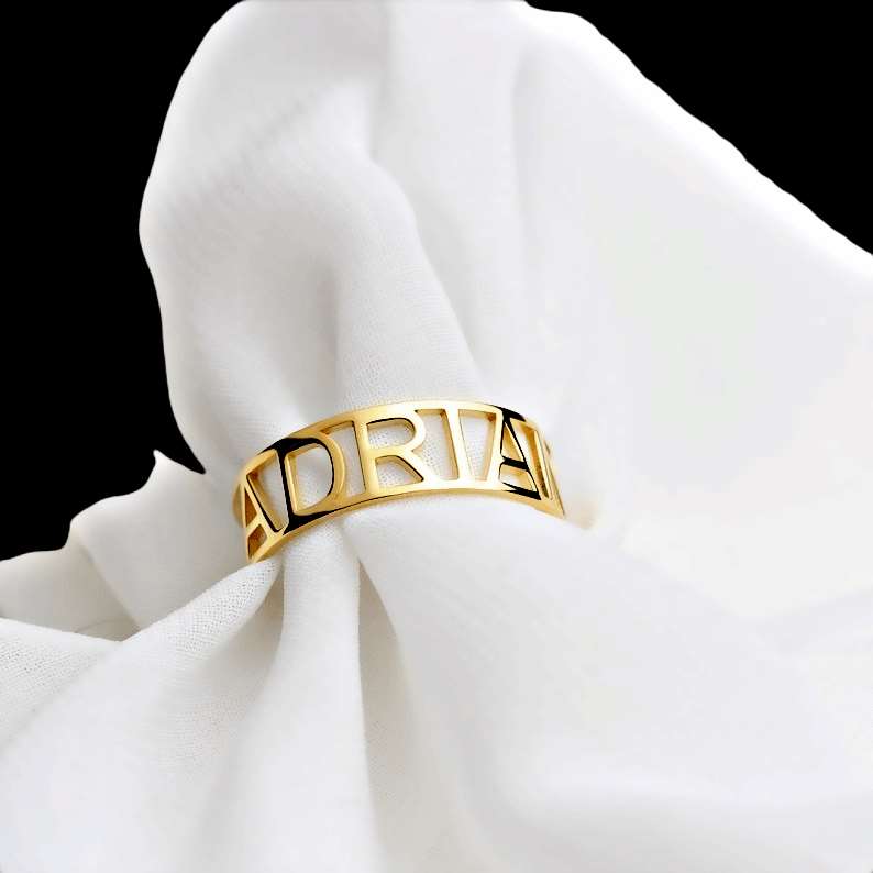 Customized Name Band Ring